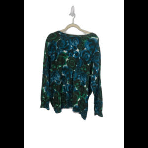 Merona Blue Floral Cardigan 3XL